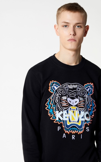 Kenzo Men Tiger Sweatshirt Black